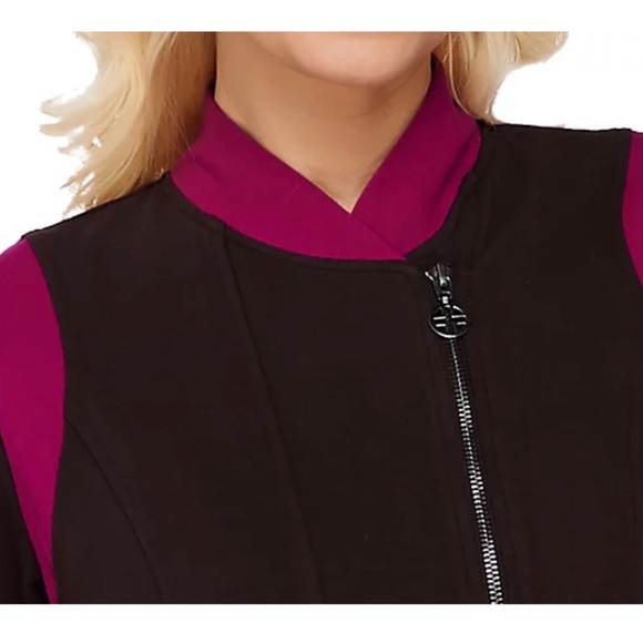 Linea Leisure by Louis Dell'Olio Knit Jacket, 2X Baltic Blue A267866 - Picture 4 of 15